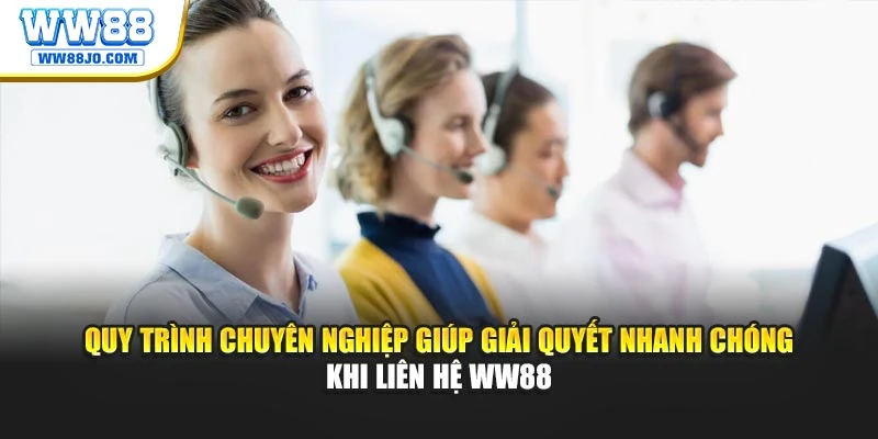 Quy trình chuyên nghiệp giúp giải quyết nhanh chóng khi liên hệ WW88